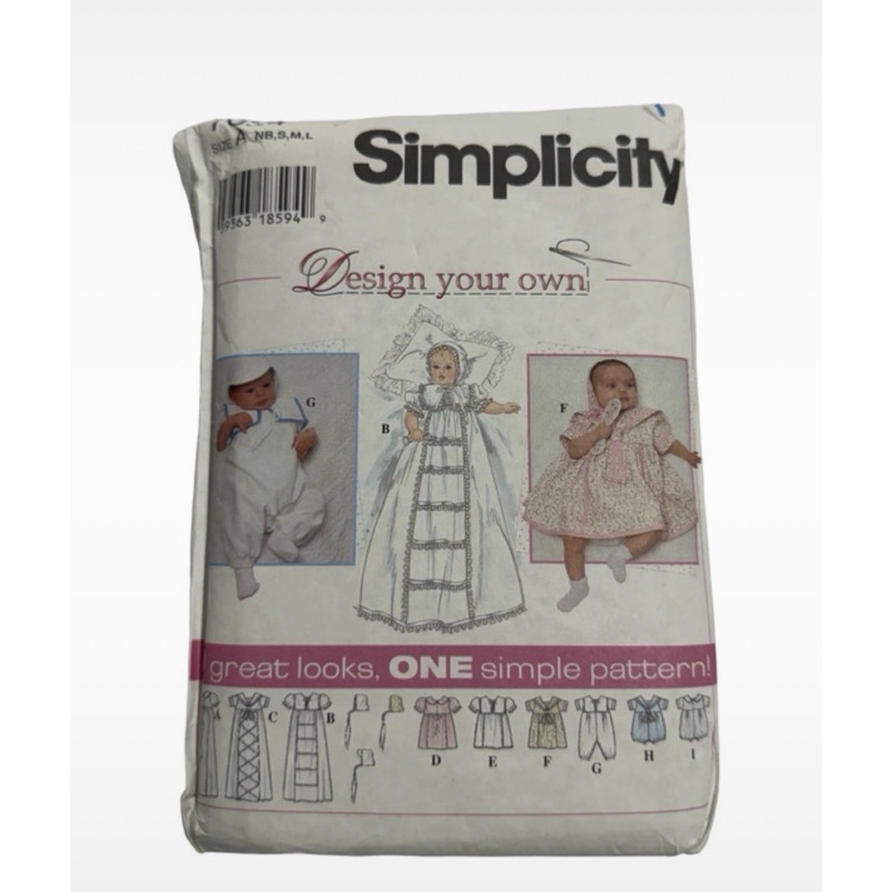 Vintage Simplicity 7024 Baby Sewing Pattern Size A Complete